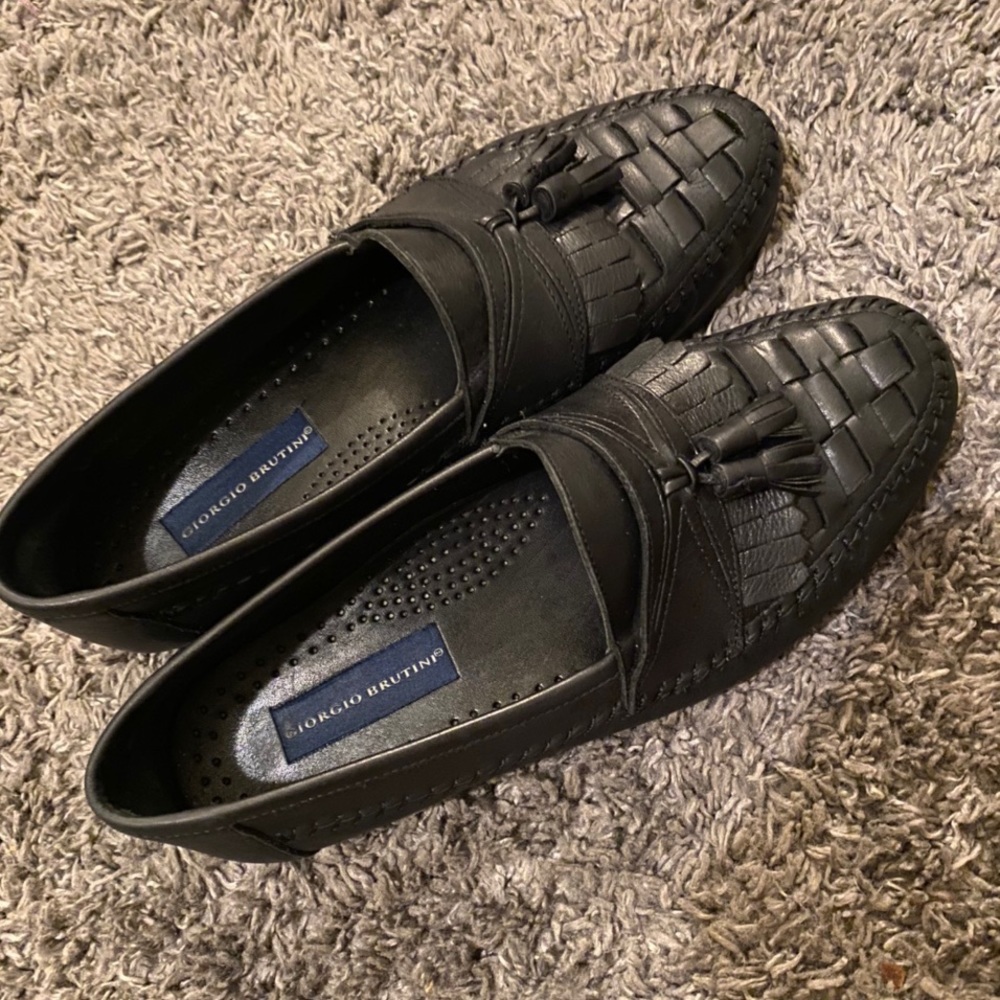 Giorgio Brutini Men’s Black Loafers Size 9.5